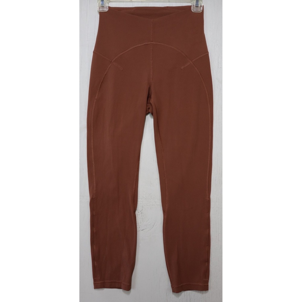 Lululemon Unlimit High-Rise Crop 23" Keyhole Size 6 Ancient Copper W6BLDS